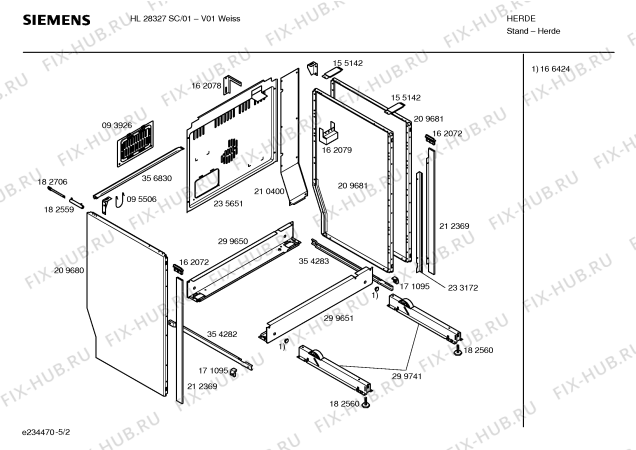Схема №2 HL28327SC с изображением Инструкция по эксплуатации для духового шкафа Siemens 00583692