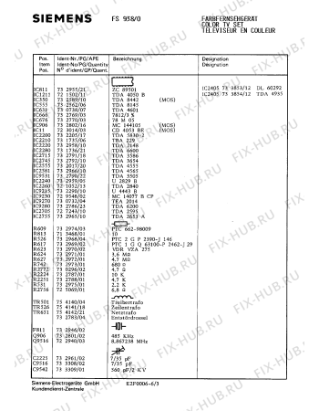 Схема №3 FS9389 с изображением Инструкция по эксплуатации для телевизора Siemens 00530428