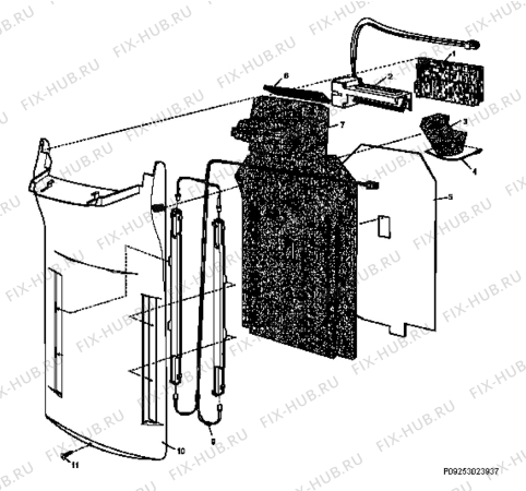 Взрыв-схема стиральной машины Electrolux END5298X-REBR - Схема узла Section 2