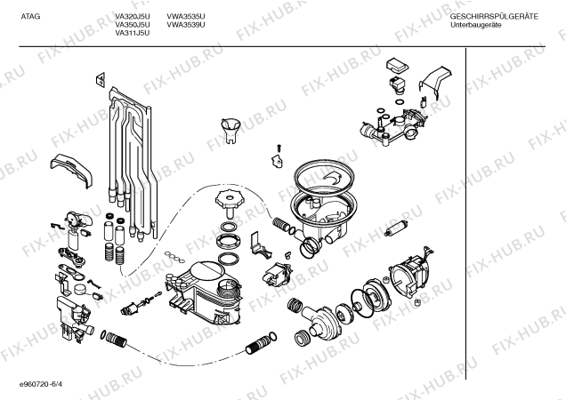 Взрыв-схема посудомоечной машины Atag SGIATA4 VWA3535U - Схема узла 04