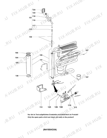 Взрыв-схема холодильника Dometic RM4180 - Схема узла Cooling generator