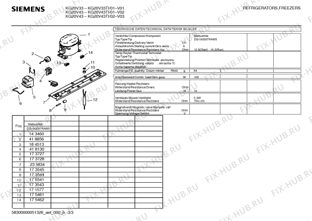 Схема №3 KG20V33TI с изображением Дверь для холодильника Siemens 00240471