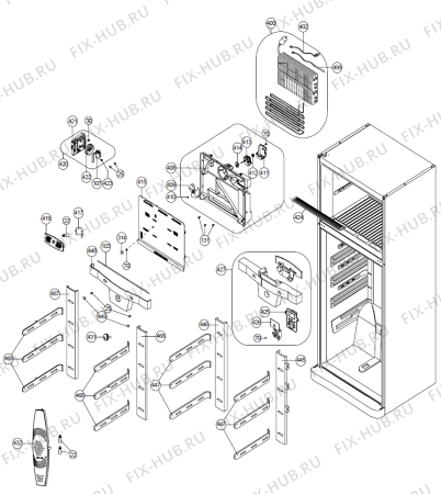 Схема №1 NRF81534W (250924, NT640MCEX.STK) с изображением Поверхность для холодильной камеры Gorenje 262006