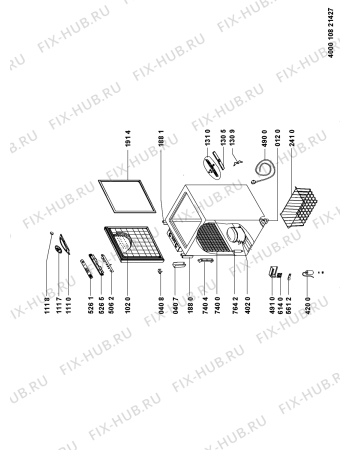 Схема №1 WH1410 A+E с изображением Дверь для холодильника Whirlpool 481010717038