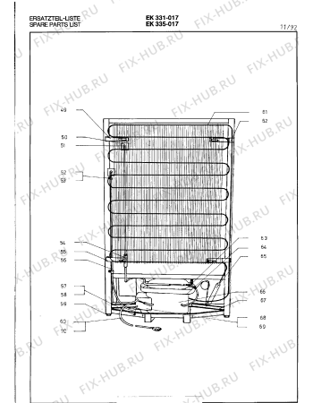 Взрыв-схема холодильника Gaggenau EK335017 - Схема узла 06