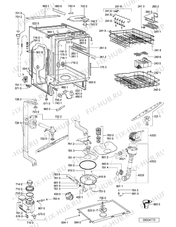 Схема №2 ADG 6450/3 WH с изображением Панель для посудомоечной машины Whirlpool 481245373093