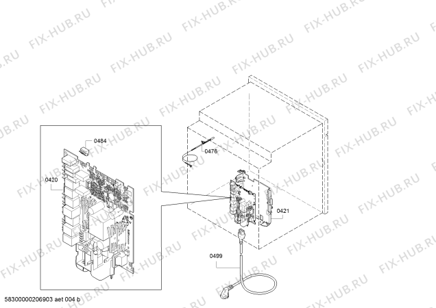 Взрыв-схема плиты (духовки) Siemens HB558GZW0W - Схема узла 04