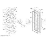 Схема №2 GS36NMI31 с изображением Дверь морозильной камеры для холодильной камеры Siemens 00712120