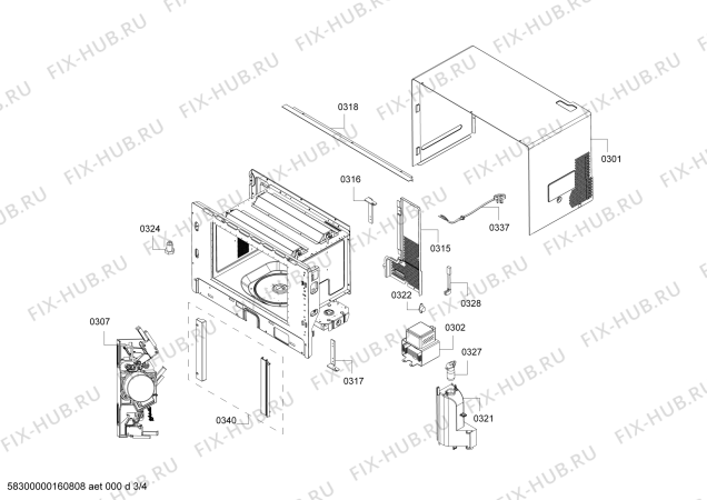 Схема №2 C54R60N0GB с изображением Дверь для духового шкафа Bosch 00770989