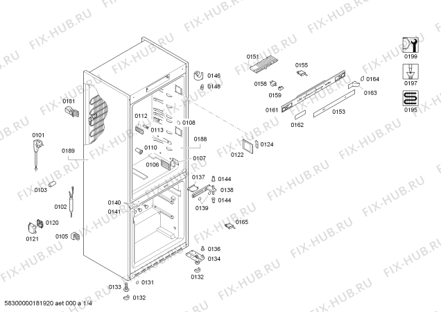 Схема №2 KGN46SMA02 S42STRP4 с изображением Модуль для холодильника Bosch 12001276