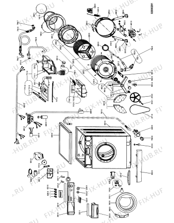 Схема №1 AWG 334 с изображением Шарнир люка для стиралки Whirlpool 481941719367