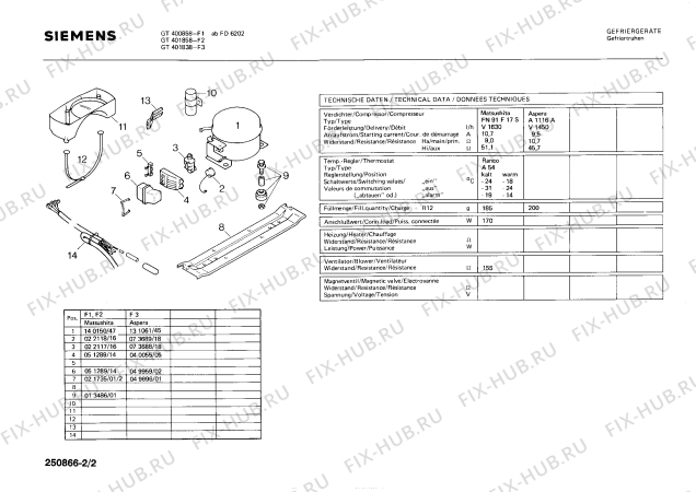 Взрыв-схема холодильника Siemens GT401838 - Схема узла 02