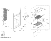 Схема №2 KGN39XK18R с изображением Дверь морозильной камеры для холодильной камеры Bosch 00717088