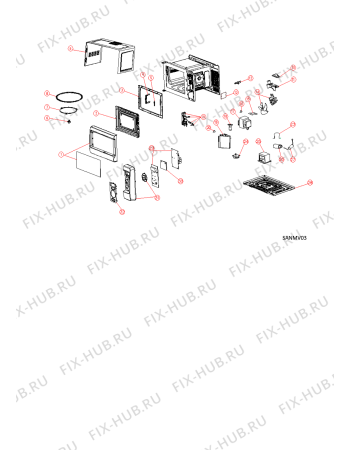 Схема №1 MWH2421MS (F096565) с изображением Модуль (плата) управления для микроволновки Indesit C00387566