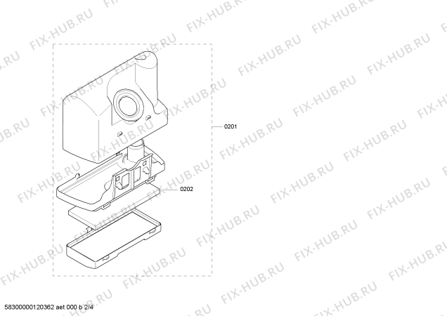 Взрыв-схема пылесоса Siemens VS06G2483 Siemens synchropower bag  bagless 2400W - Схема узла 02