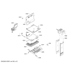 Схема №2 BD2056H2AN с изображением Дверь морозильной камеры для холодильника Bosch 00687580