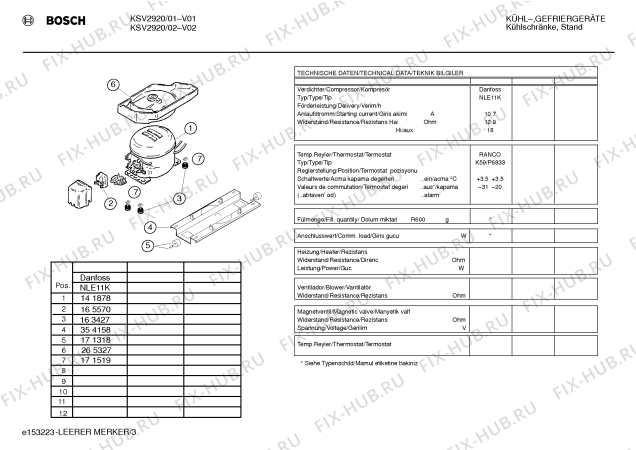 Взрыв-схема холодильника Bosch KSV2920 - Схема узла 03