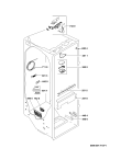 Схема №5 FRSS 2V D3J с изображением Дверь для холодильной камеры Whirlpool 480132100589