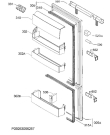 Схема №1 IKEF3083Z3 с изображением Дверь для холодильника Aeg 140014274017