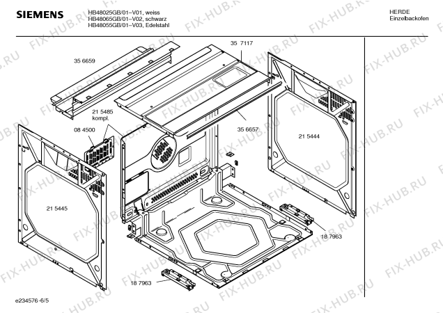 Схема №4 HB48075GB с изображением Нижний нагревательный элемент для плиты (духовки) Siemens 00470096