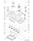 Схема №1 601.543.01 HB 670 S HOB IK с изображением Шланг для плиты (духовки) Whirlpool 481010400273