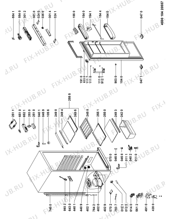 Схема №1 WM1602 A+W с изображением Вноска для холодильника Whirlpool 480131100759