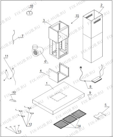 Схема №1 OO930X (359980) с изображением Кабель для вытяжки Gorenje 291696