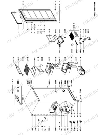 Схема №1 GKNA 200 с изображением Корпусная деталь для холодильника Whirlpool 481245228974