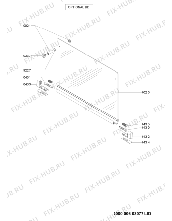 Схема №2 AKR 3571/IX с изображением Холдер для плиты (духовки) Whirlpool 481060116431