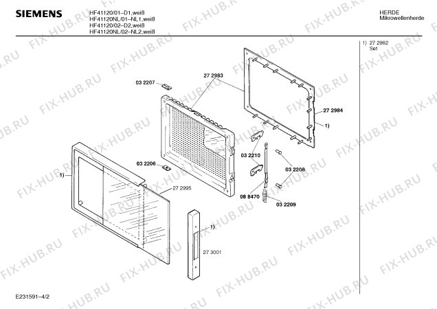 Схема №3 HF41120 с изображением Панель для микроволновой печи Siemens 00282689