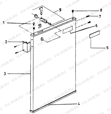 Взрыв-схема холодильника Indesit FR152D (F011663) - Схема узла