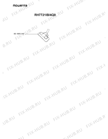 Схема №1 RH7637IA/4Q0 с изображением Щёточка для мини-пылесоса Rowenta RS-RH5104