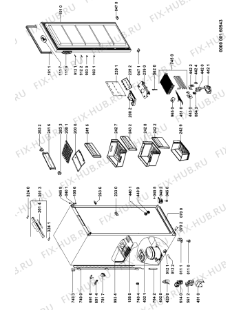 Схема №1 AFG823NFUPF1 (F090744) с изображением Инструкция по эксплуатации для климатотехники Indesit C00355141