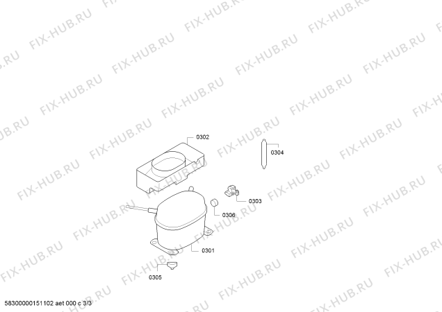 Схема №3 RW404960 с изображением Датчик температуры для холодильной камеры Bosch 00606502