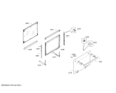 Схема №3 HSG856XC6 с изображением Корпус для печи Bosch 11029338