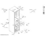 Схема №2 KGN36XL3P Bosch с изображением Дверь морозильной камеры для холодильника Bosch 00716349