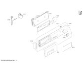 Схема №2 WIS24167EE Serie | 4 Sensitive с изображением Панель управления для стиральной машины Bosch 00799004