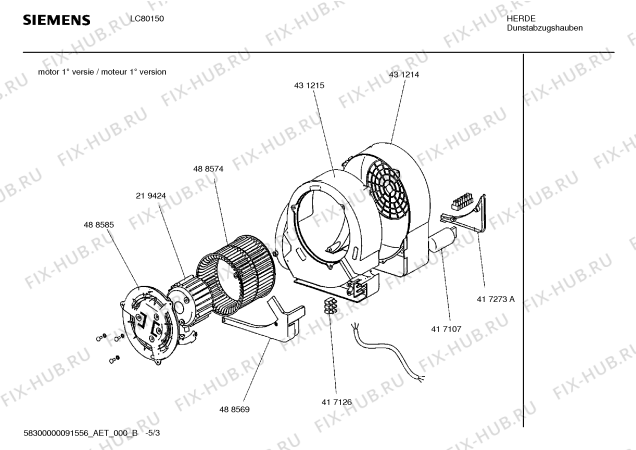 Схема №3 LC80150 с изображением Переключатель для вентиляции Siemens 00417144