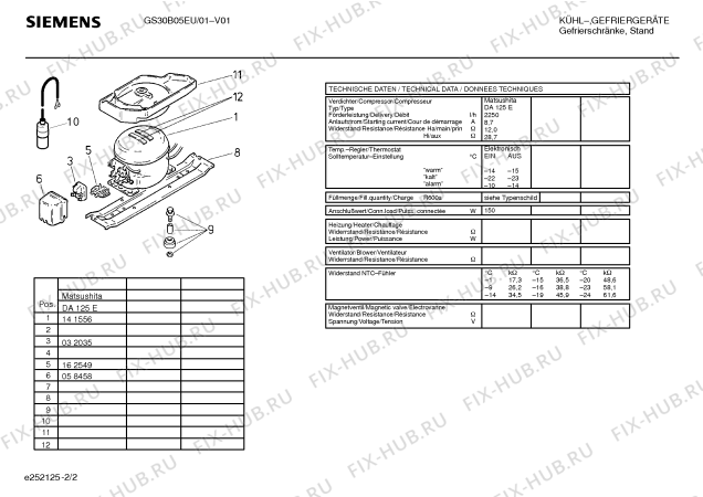 Взрыв-схема холодильника Siemens GS30B05EU - Схема узла 02