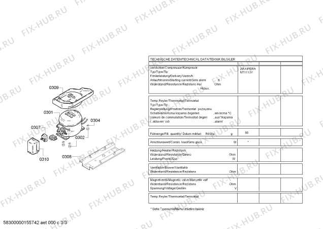 Схема №2 KGV36NL20 с изображением Шина для холодильника Bosch 00704733