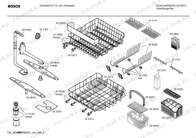 Взрыв-схема посудомоечной машины Bosch SGI3005TC - Схема узла 06