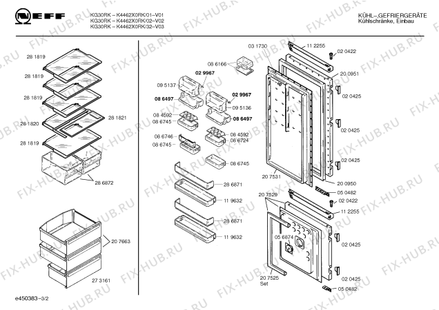 Схема №3 K4463X0IE с изображением Конденсатор для холодильной камеры Bosch 00232838