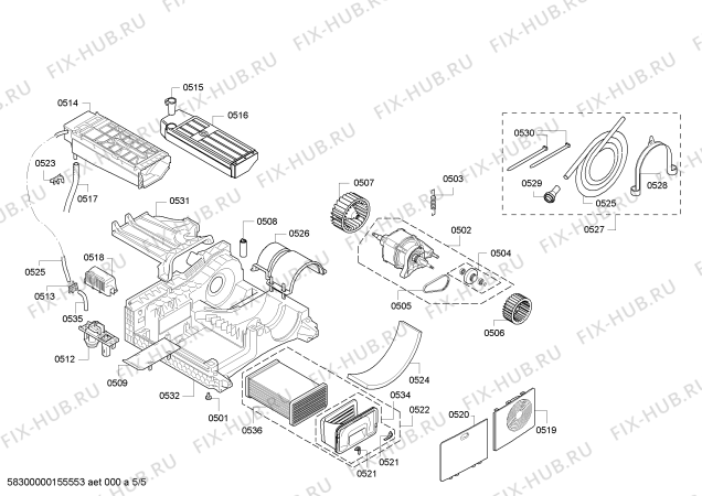 Схема №2 WT46E301TH с изображением Вкладыш для сушильной машины Siemens 00619625