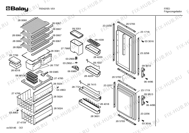 Схема №1 F6542 с изображением Декоративная панель для холодильника Bosch 00289626