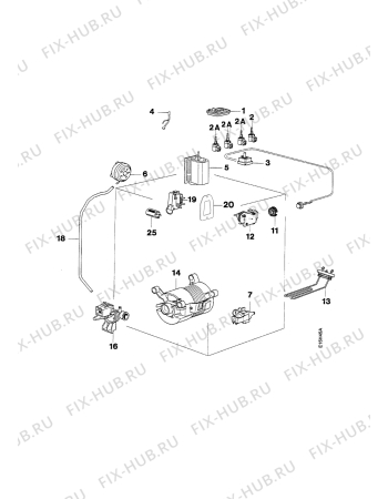 Взрыв-схема стиральной машины Quelle 308RS,6769 - Схема узла Electrical equipment