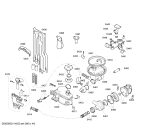 Схема №4 SRI55M15EU с изображением Модуль управления для электропосудомоечной машины Bosch 00499237
