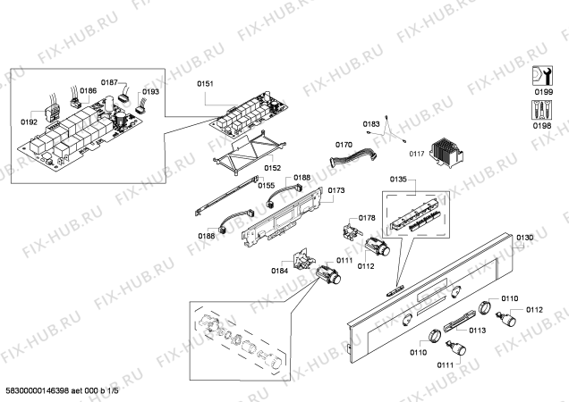 Схема №3 3HB570XP horn.balay.py.2d.CFg.E3_MCT_X.pt_crr.inx с изображением Внешняя дверь для плиты (духовки) Bosch 00679328