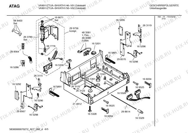 Схема №2 SHVATH1 VA9011ZTUA с изображением Инструкция по эксплуатации для посудомойки Bosch 00592488