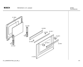 Схема №2 HBN100350E с изображением Передняя часть корпуса для электропечи Bosch 00441037