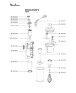 Схема №2 DD65L832/870 с изображением Часть корпуса для блендера (миксера) Moulinex MS-650803